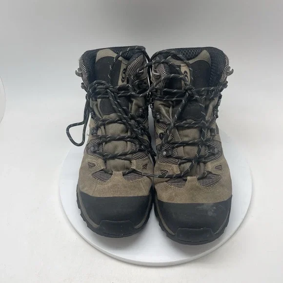 Salomon Boots Mens 8.5 Discovery GTX 119600 Brown Lace Up Hiking Athletic Shoes - Picture 2 of 9